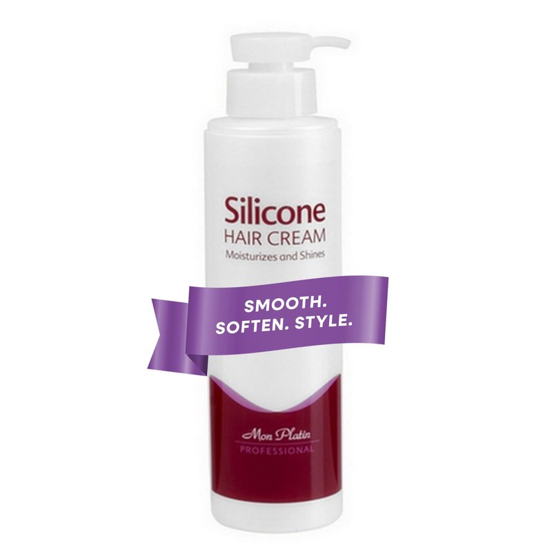 Mon Platin Silicone Hair Cream – Leave-In Detangler & Moisturizer for Curly, Wavy or Dry Hair – 500ml