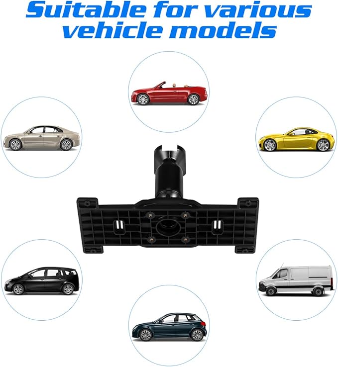 iplusmile Universal Dash Cam Mirror Mount Kit with Back Plate Panel, Aluminum Rear View Camera Bracket Holder for 5.5"-12" Streaming Car DVR, Anti-Shake OEM Look Replacement
