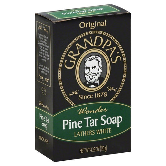 Pine Tar Soap - Natural Skin Care Bar | 4.25 oz | Pack of 6