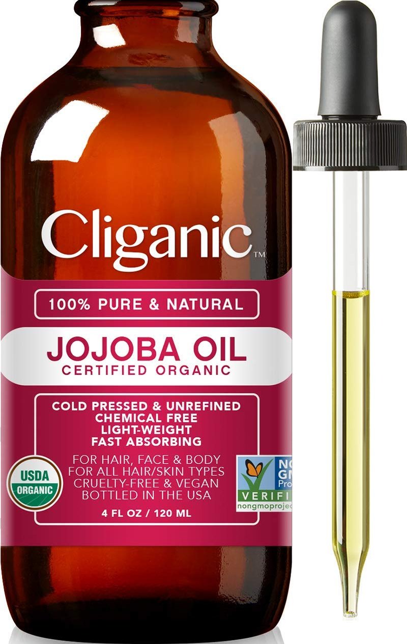 Cliganic Face Oil Trio - Vitamin E, Jojoba & Rosehip Oils for Glowing Skin | 3-Pack