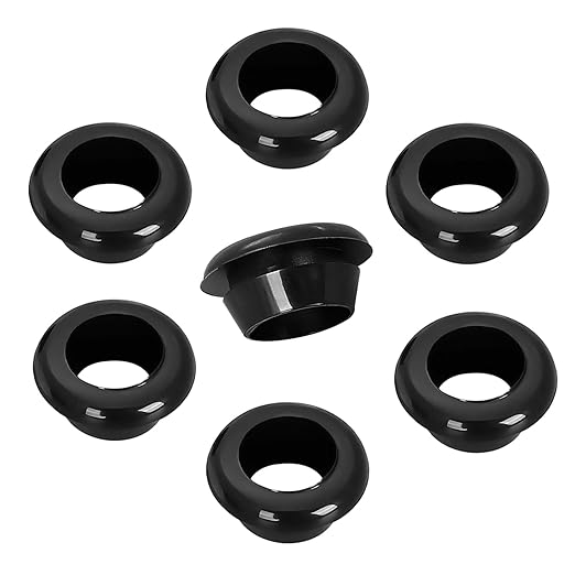 Qrity 20 PCS Rubber Grommets Cable Railing, Car Grommet, Cable Railing Protective Sleeves for Metal Posts, ID 18mm Mount Dia 22mm
