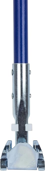 SPARTA Jaw Clamp Dust Mop Handle, Floor Dust Mop Frame Handle, Gripper Holder with Clip-On Connector for Floor Cleaning, Janitorial Supplies, Commercial Use, 60 Inches, Blue