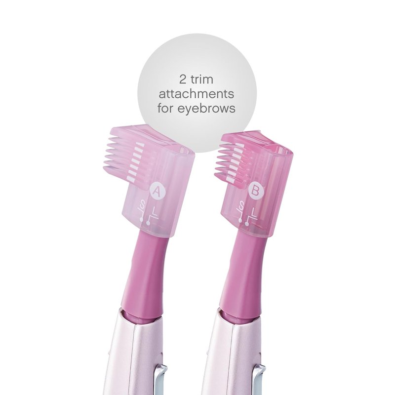 Panasonic Women's Facial Hair Remover - Eyebrow Trimmer with Pivoting Head & 2 Gentle Blades | Battery-Operated, Compact Design