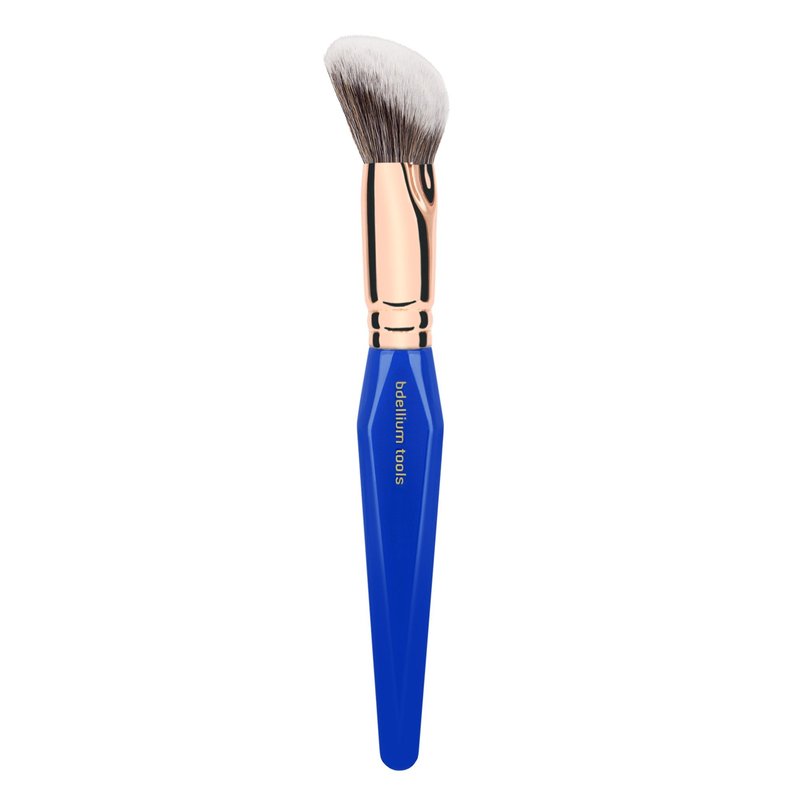 Bdellium Tools Professional Makeup Brush - Golden Triangle 968 BDHD Phase II - With All Vegan and Soft Synthetic Fibers, For Versatile Application & Blending (Blue, 1pc)