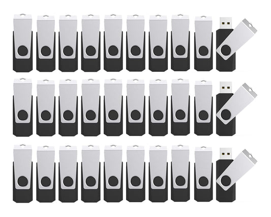 (Not 128GB) 128MB Flash Drives 100 Pack, Wooolken USB 2.0 Thumb Drive with Lanyards Bulk USB Sticks for Weddings,Office, School, Data Storage Backup
