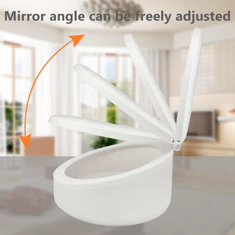 LED Makeup Mirror - 10X/1X Magnifying Vanity Mirror with 66 LEDs | 3 Lighting Modes & Storage (White)