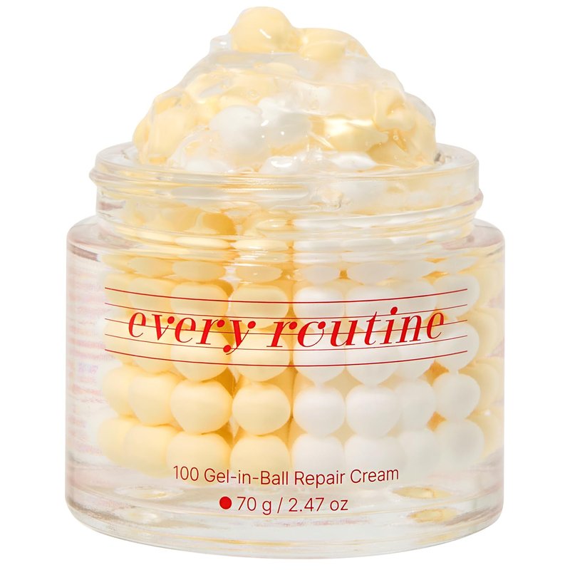 Hydrating Gel-in-Ball Repair Cream - Plumping & Soothing Daily Moisturizer with Cica & Hyaluronic Acid | 70g / 2.47oz