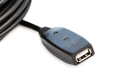 MutecPower 50 Feet Active USB Extension Cable 2.0 Male to Female with 2 Extension chipsets Signal Booster - Active Extension/Repeater Cord 15 Meters / 50 Feet