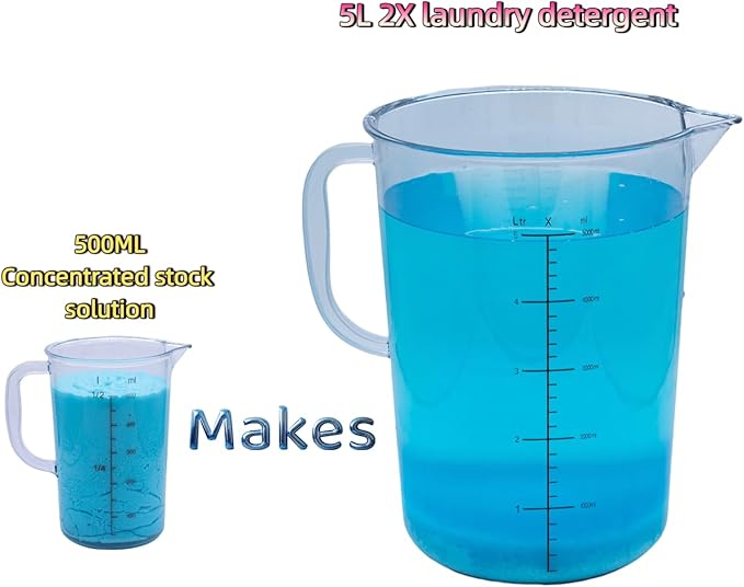 Commercial Bulk Laundry Detergent Refill, 20X Concentrated, Makes 6.6 Gallons (800 Loads) – Heavy-Duty Stain Removal, HE Compatible,Economical