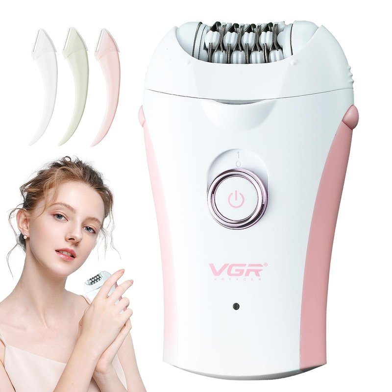 Glabrouse Skin Smooth Glide Epilator for Women,Facial Epilator for Women,Cordless Face Hair Remover with Light,Hair Rmoval for Face Bikini Legs, Body Removal Device