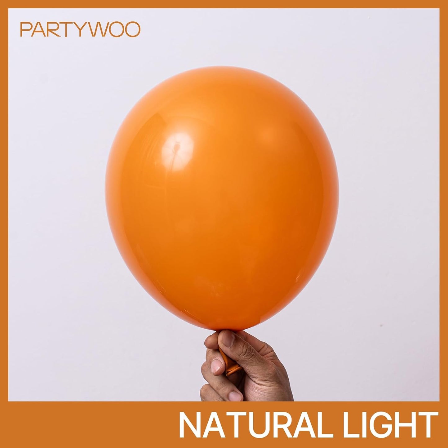 PartyWoo Burnt Orange Balloons - 152-Piece Terracotta Rust Fall Decor Set | 18", 12", 10", 5" Sizes for Autumn Celebrations