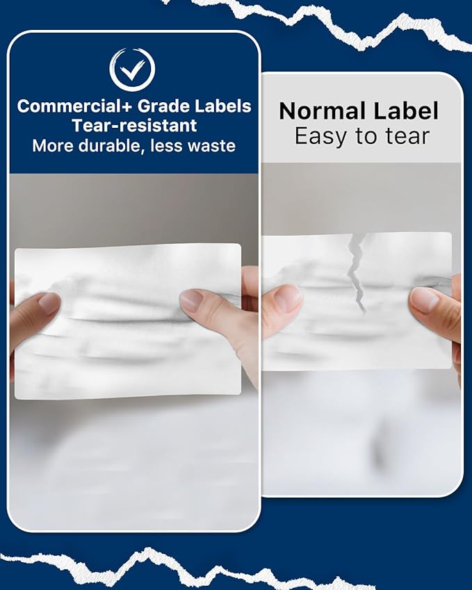 iEager 4x6 Thermal Labels, White Shipping Label Stickers, Commercial Grade Thermal Printer Label, 180 Labels/Pack