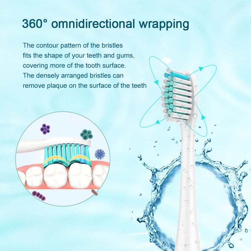 NEDIFON Replacement Toothbrush Heads Compatible with Philips Sonicare Electric Toothbrush, 8 Pack