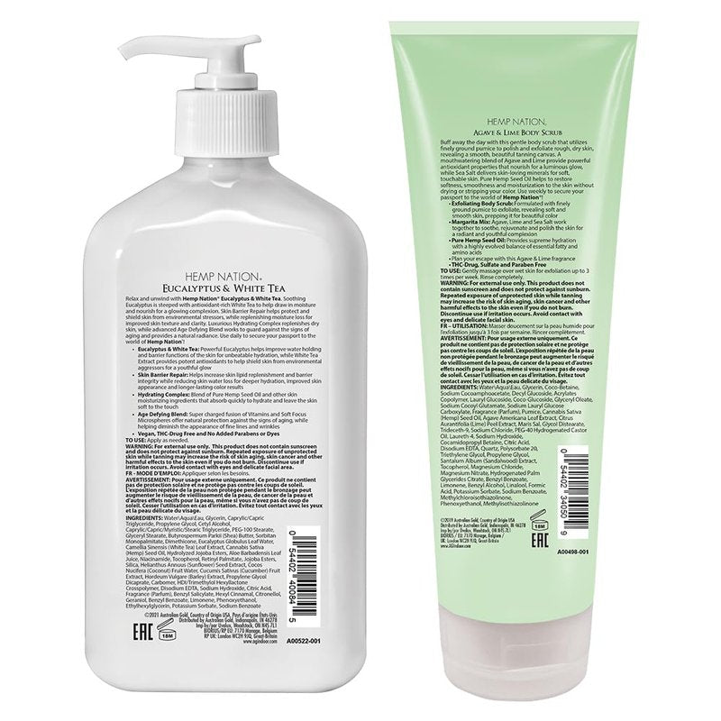 Hemp Nation Moisturizing Lotion - Nourishing Hemp Seed Oil | 8 Oz