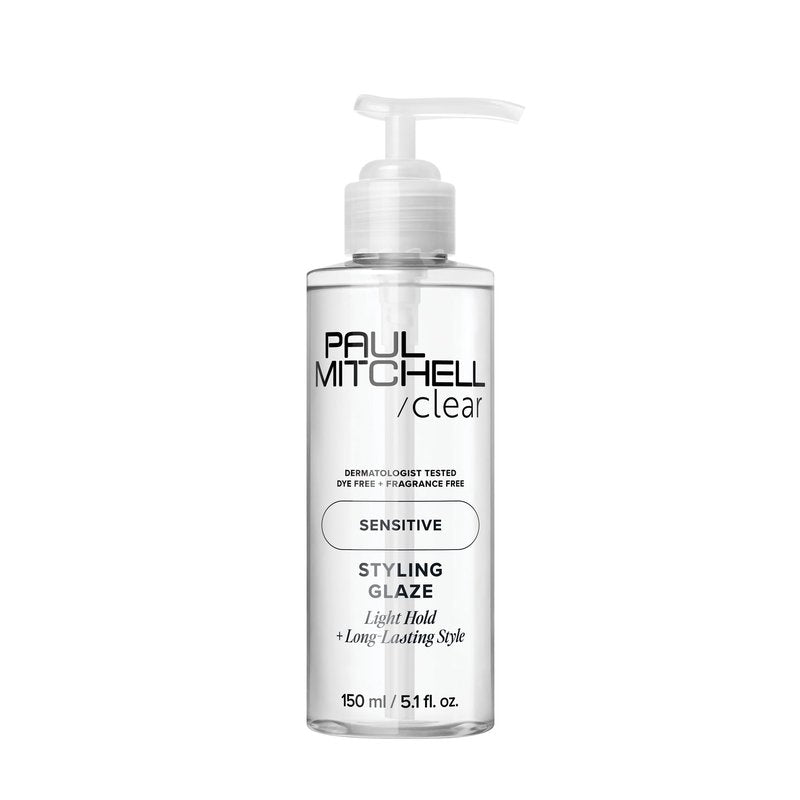 Paul Mitchell Clear Styling Glaze, Fragrance Free, For Sensitive Scalp + Skin, 5.1 fl. oz