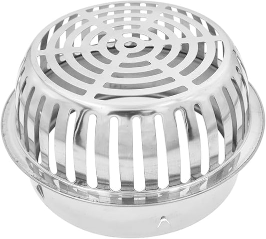 Roof Floor Drain,SAFYY 304 Stainless Steel Roof Drain Dome,Balcony Roof Dome Drain Cover,Yard Outdoor Anti Blocking Strainer,Gardens Gutter Cleaning Tool,Rain Bucket Drainage Parts (1, 200mm/8)