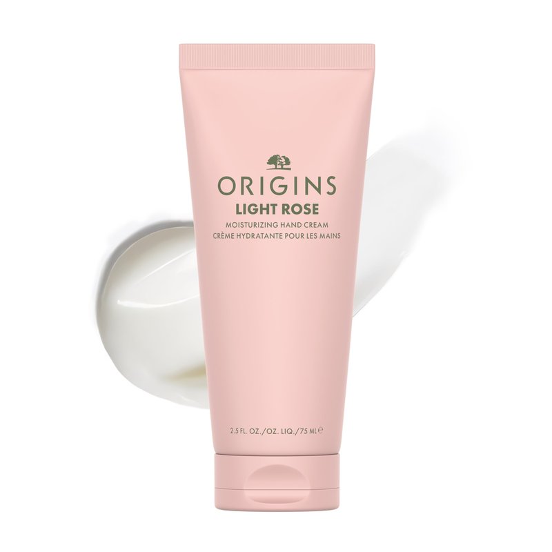 Origins Light Rose Moisturizing Hand Cream | Hydrates & Softens Dry Skin | With Plant-Derived Glycerin, Travel Size, 2.5 Fl Oz