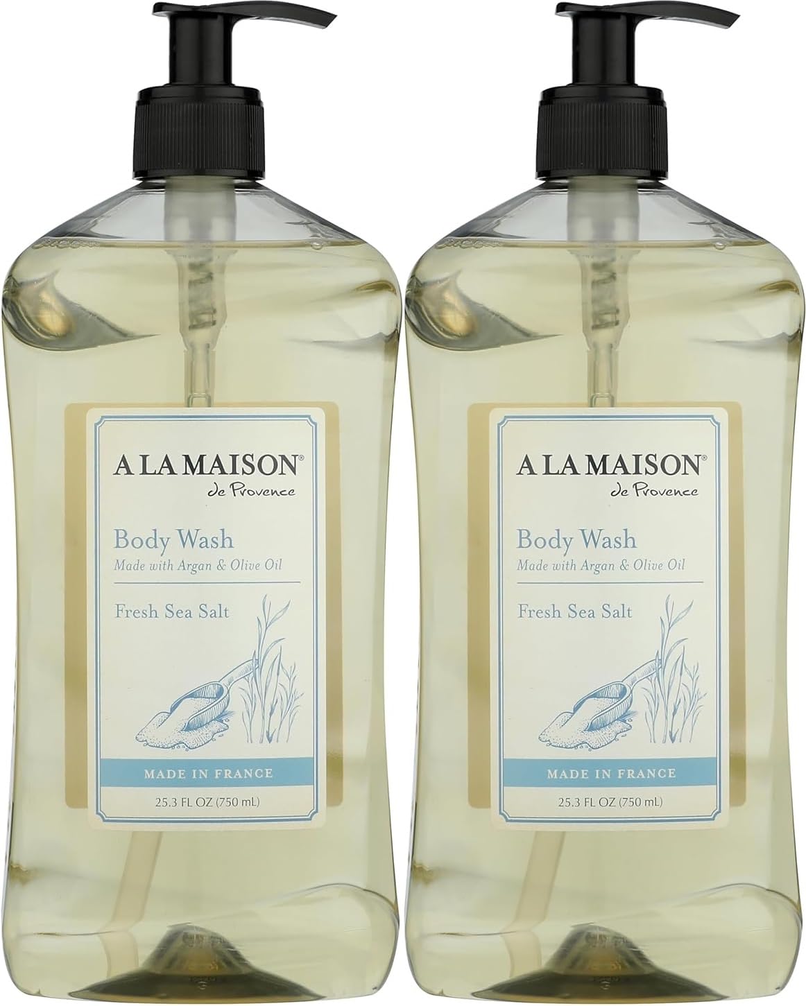 A LA MAISON Fresh Sea Salt Body Wash 25.36 Fl Oz, 2 Pack