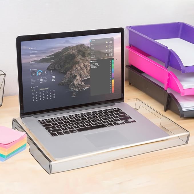 UKCOCO 15.6inch Laptop Keyboard Covers Acrylic Keyboard Cover Cat Laptop KeyboardProtector Transparent Protector for Desktop