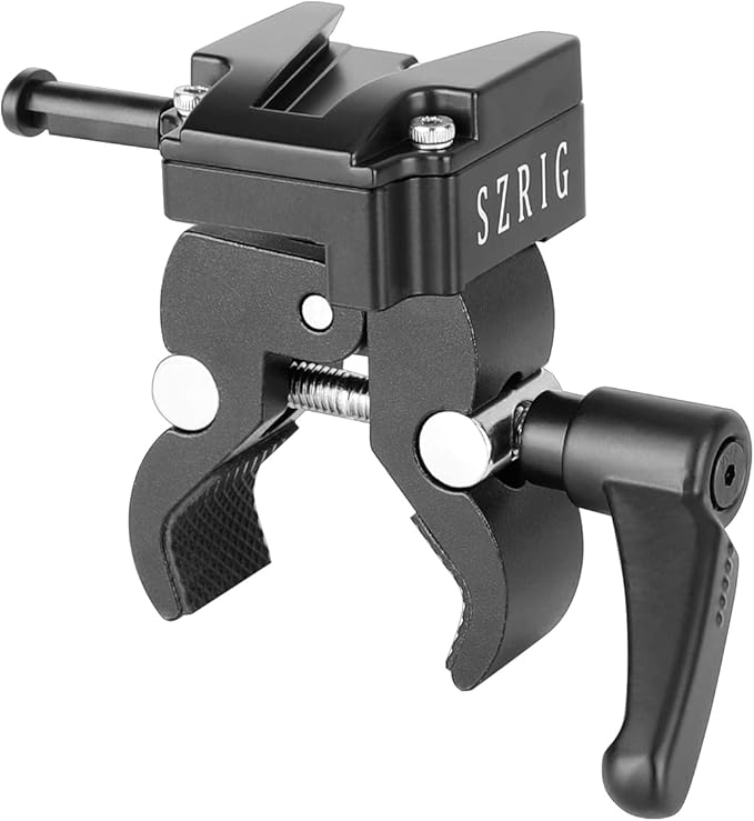 SZRIG Crab Clamp with Universal V-Lock Mount Quick Release Adapter for DSLR Camera Battery Accessory