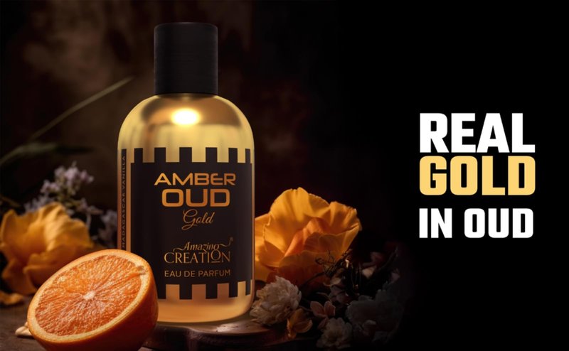 Amazing Creation Amber Oud Gold Eau de Parfum, 3.4 Fl Oz / 100ml, Unisex