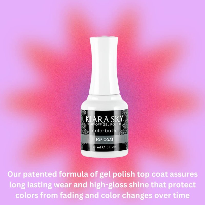 Kiara Sky Professional Nails Soak Off LED UV Gel Polish Essential Starter Pack - Gel Top and Base Coat 2