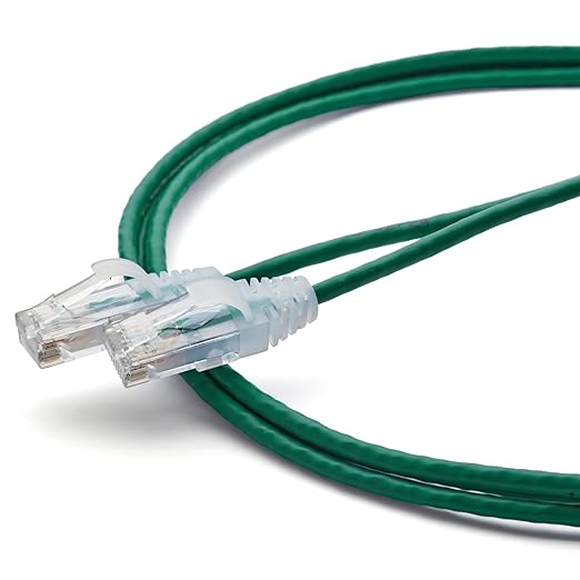 TRUECABLE Cat6 Component Rated Patch Cable, Unshielded (U/UTP), 5ft, Green, 28AWG Stranded Pure Copper, Snagless 10G High-Speed Ethernet Cable, PoE++ 4PPoE 100W, UL Listed, RoHS-3, 1 Pack