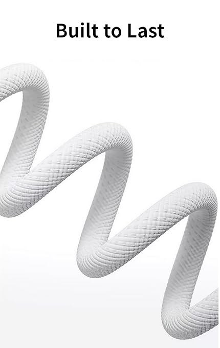Short CarPlay Cable for Apple iPhone 17 Pro Max Charger [MFi Certified] Woven USB A to USB C Cable for iPhone17 Air/iPhone 16/15 to Power Bank, iPhone USB to Type C Car Charger Cord (1ft White)