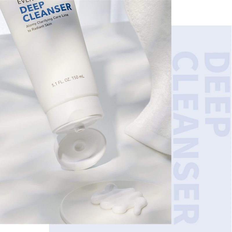 GASHINA STORY ATOMY Evening Care Deep Cleanser - 150ml x 2 pack, Facial Foam, Face Wash