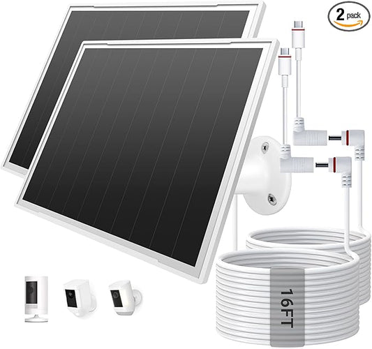 2 Pack Solar Panel 8W Solar Charger