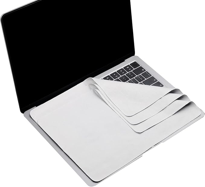 MUBUY-GOL 3 Pack Microfiber Liner Cleaning Cloth 13" with Screen Keyboard Imprint Protection, Laptop Keyboard Protector Compatible with MacBook Neo13/Pro13 /Air 13" and MacBook Pro 14“