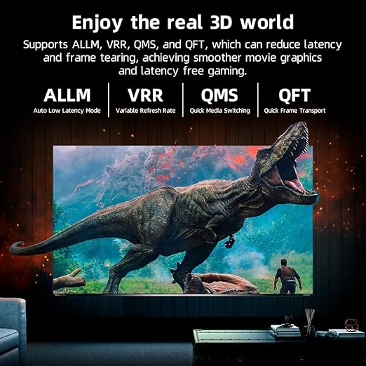 Kirzi 8K HDMI Fiber Optic Cable 15ft, 4K120 8K@60Hz HDMI 2.1 Cable, 48Gbps Ultra High Speed Slim HDMI Optical Audio Cable HDMI Cord, eARC HDR10 HDCP 2.2 Compatible with PS5 Xbox TV Projector.