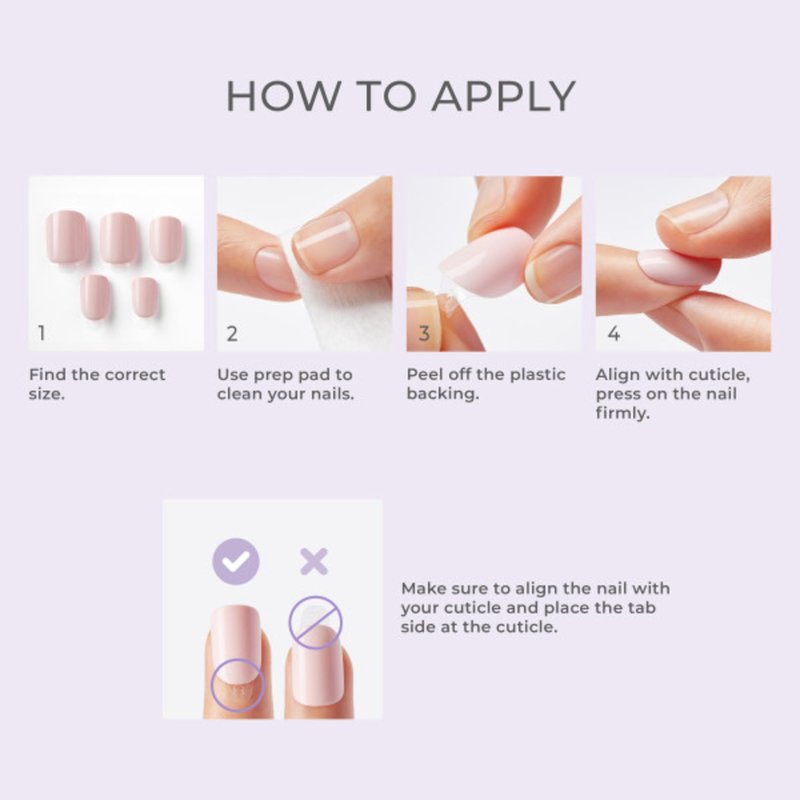 Impress Color Ombre Press On Nails, 'Friendzone', Blue, Short Oval, PureFit Technology, Patented Super Hold Adhesive, Chip Proof, Smudge Proof, Mini Nail File, Manicure Stick & 30 Fake Nails