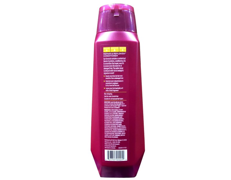 Infusium Professional Shampoo 13.5 oz, Conditioner 13.5 oz, and Leave-In Treatment 11 oz Set - Repair & Replenish - 3 Bottles