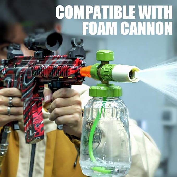 Pressure Washer Gun with Swivel â 3600 PSI High Pressure Spray Gun with 3/8" Quick Connect Plug â Foam Cannon Compatible Power Washer Handle for Car, Home & Outdoor Cleaning (Blue)