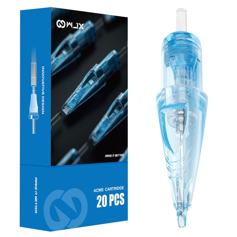 WJX Tattoo Cartridges 20Pcs Disposable Needles Round Shader 1205RS