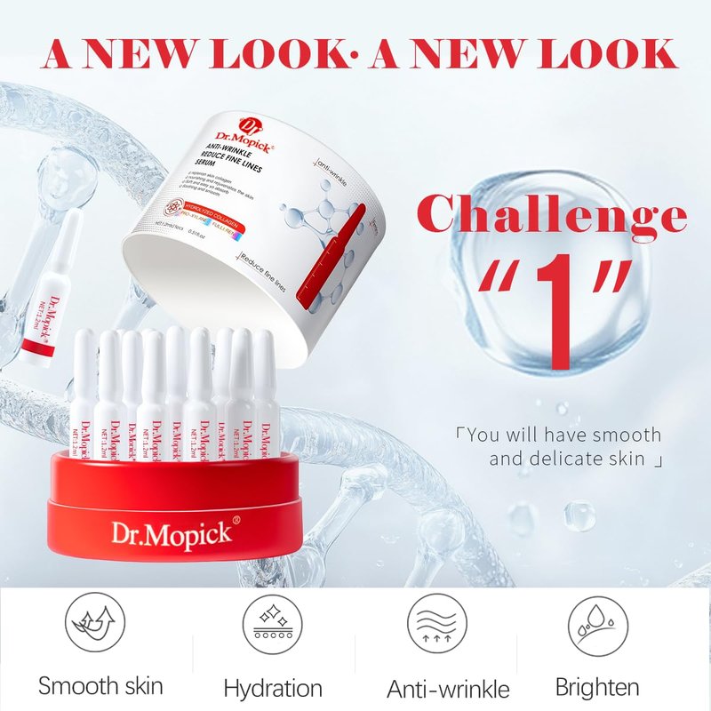 Padoro Dr.Mopick Anti-Wrinkle Essence Firming & Anti-Aging Facial Serum with Collagen Hyaluronic Acid for Smooth Skin