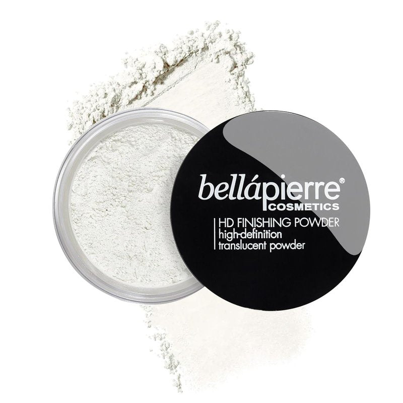 Bellapierre HD Finishing Powder Translucent â Mica-Based Mattifying Setting Powder, Silky Shine-Free Finish, Lightweight Baking Powder, Non-Toxic & Paraben-Free â 0.23 oz
