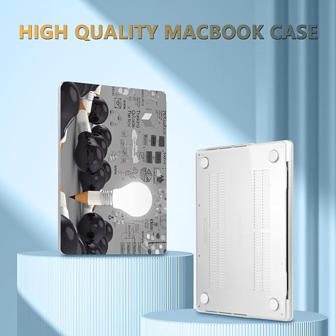 CISSOOK Creative Bulb Hard Shell Case for MacBook Pro 14 inch 2026 2025 2024 2023 2022 2021 Release M5 M4 M3 M2 M1