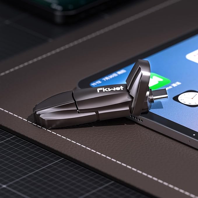 Fikwot FU388 External Solid State Drive 1TB, Up to 1000MB/s for Data Storage,Dual-Port Stick Design with USB-A & Type-C Expansion of Storage for iPhone 15/16 /Android/PC/Mac/Laptop