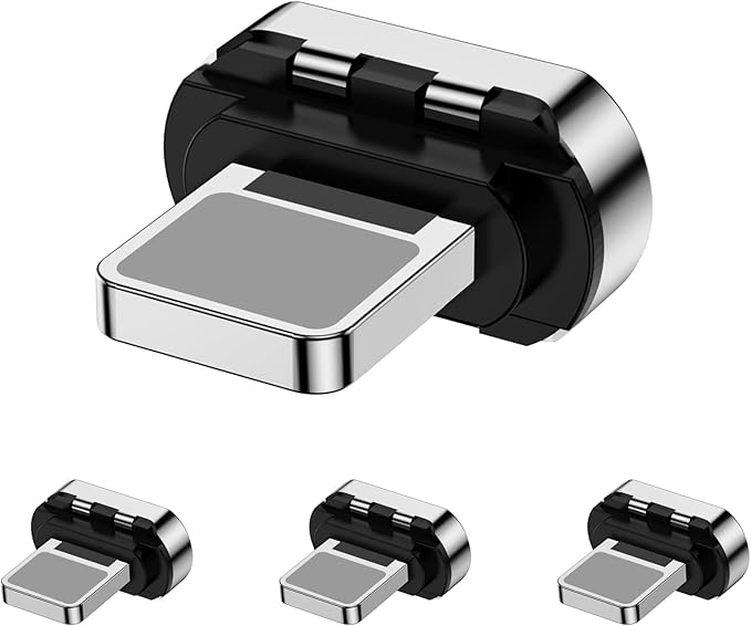 CNakdDG Magnetic Connector Tips Head for IProduct Devices (4 Pack), only Compatible with CNakdDG 5A Magnetic Charging Cable