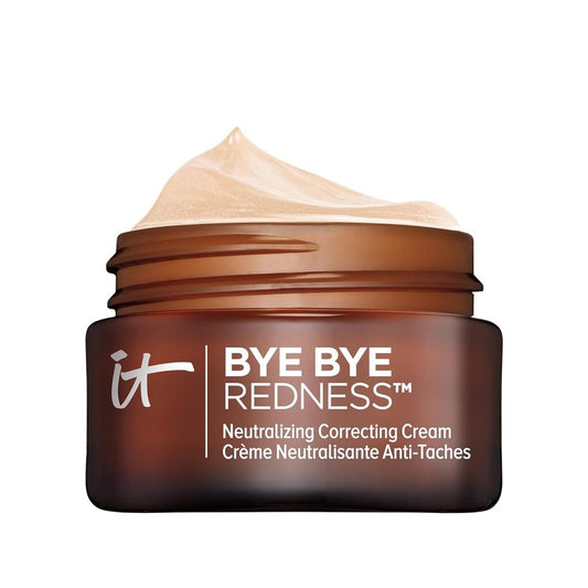 IT Cosmetics Bye Bye Redness Color Correcting Cream - Full Coverage Tinted Moisturizer for Rosacea | 0.37 fl oz