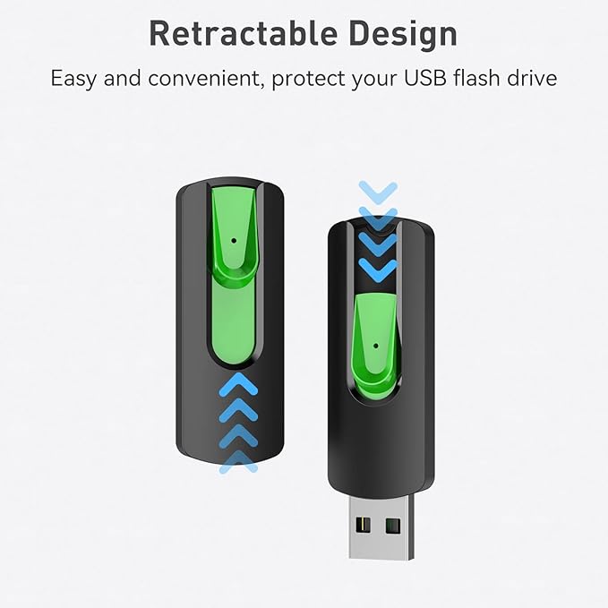 Aiibe 128GB Flash Drive 10 Pack 128GB Thumb Drive USB Drive USB 2.0 Memory Stick Jump Drives for PC Laptop (Red Green Cyan Yellow Purple)