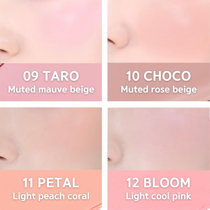 BBIA Ready To Wear Downy Cheek Cream Blush - Creamy Blendable & Buildable Blush Dewy Texture & Matte Finish High Pigment Longlasting Lightweight Natural Face Makeup (10 DOWNY CHOCO)