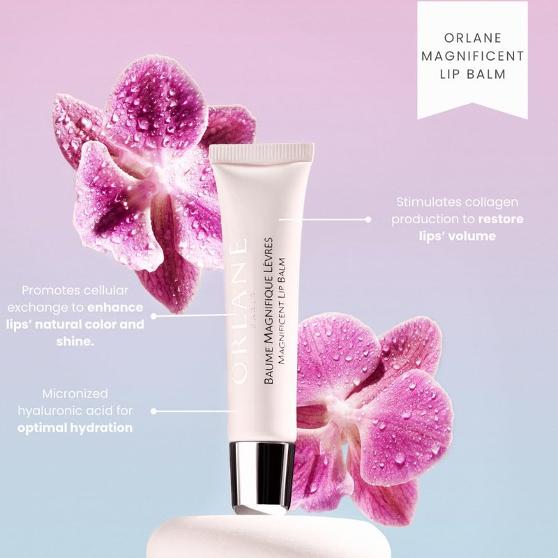 Orlane Lip Balm - Smoothing & Plumping Hydration Formula | Deep Moisture, Velvet Finish, Day & Night Use