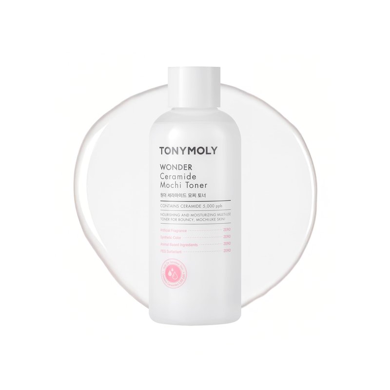 TONYMOLY Mochi Milky Toner – Hydrating Korean Milky Toner for Face, Ceramide Barrier Repair, Hyaluronic Acid & Cica – Soothing Toner for Dry & Sensitive Skin, Glass Skin – 300ml