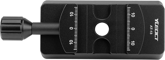 YUEOCT V Size Rail Bar Dovetail Mounting Plate with Arca Swiss Type Clamp for Vixen Style Dovetail Saddles Telescope Scope Adapter Mount Base OTA Equatorial Tripod Sky Astrophotography - Vixen to Arca
