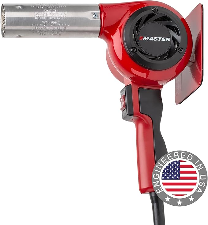 Master Appliance HG-801D Industrial Heat Gun, Quick Change Plug-In Heating Element, 1400° F, 120V, 2220W, 18.5 Amps, Engineered In USA