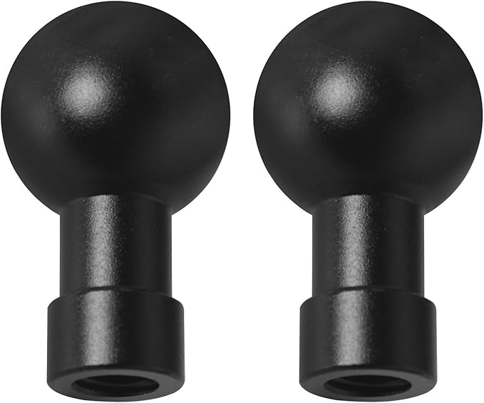 LUORNG 2PCS Ball Head to 1/4 Female Photo Bracket Conversion Accessories Aluminium Alloy 17mm Direct Broadcast Bracket Accessories Mobile Phone Mounting Bracket for Camera Mobile Phone GPS