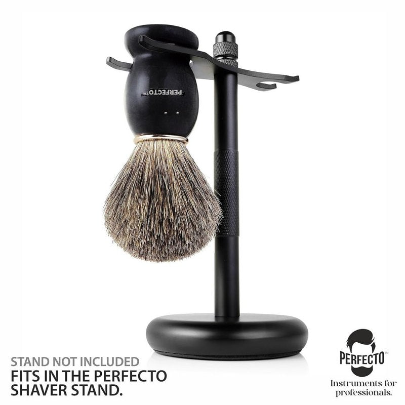 Shaving Brush for Men - Perfecto Synthetic Bristles for Ultimate Wet Shave | Barbershop Quality Accessory